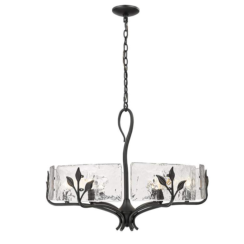Image 4 Calla 27 3/4" Wide Natural Black 6-Light Chandelier more views