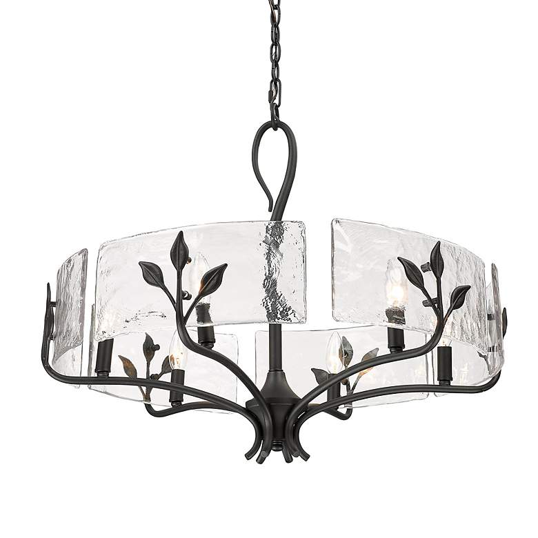 Image 5 Calla 27 3/4" Wide Natural Black 6-Light Chandelier more views