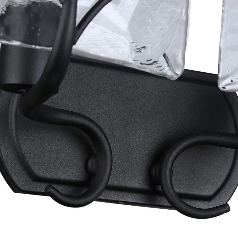 Image 2 Calla 8 1/2" High Natural Black 2-Light Wall Sconce more views