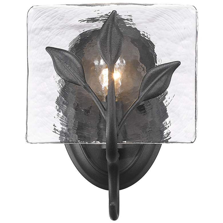 Image 1 Calla 8 3/4" High Natural Black Wall Sconce