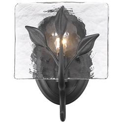 Calla 8 3/4" High Natural Black Wall Sconce