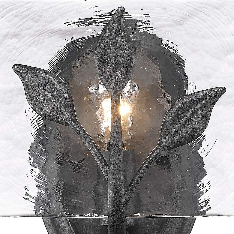 Image 2 Calla 8 3/4" High Natural Black Wall Sconce more views