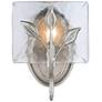 1_Calla 8 3/4" High Peruvian Silver Wall Sconce