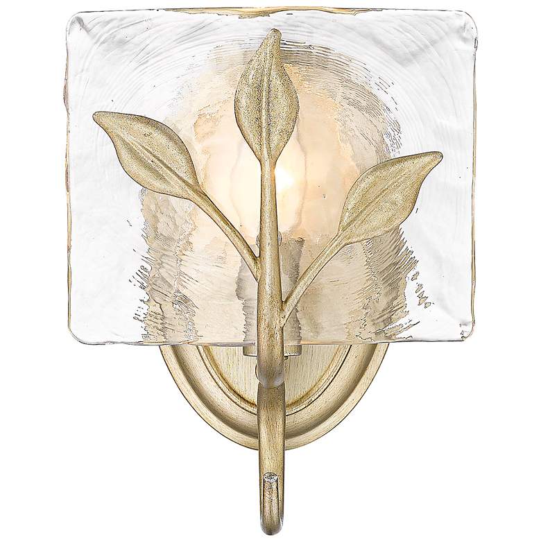 Image 1 Calla 8 3/4" High White Gold Wall Sconce