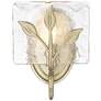 1_Calla 8 3/4" High White Gold Wall Sconce