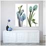 Thumbnail4 of Calla Lily and Tulips" Frameless Printed Tempered Glass Wall Art Set of 2 more views