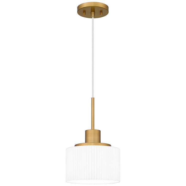 Image 1 Callahan 1-Light Aged Brass Mini Pendant Light