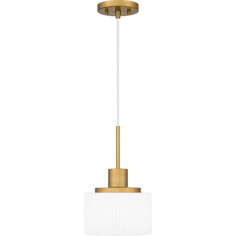 Image 3 Callahan 1-Light Aged Brass Mini Pendant Light more views