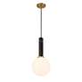 Thumbnail4 of Callaway 1-Light Pendant in Black Marble with Warm Brass more views