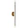Callaway 2-Light Wall Sconce in White Marble with Warm Brass