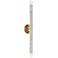 Callaway 26" High Warm Brass and Marble 2-Light Wall Sconce