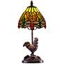 2_Callico Rooster 15" High Antique Bronze Accent Table Lamp
