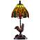Callico Rooster 15" High Antique Bronze Accent Table Lamp