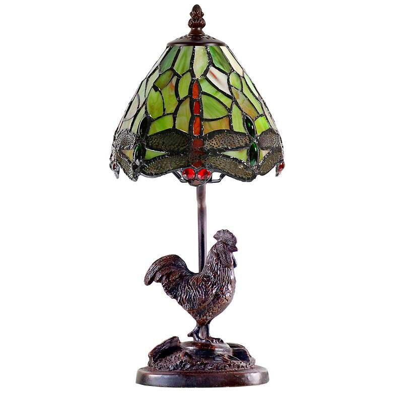 Image 5 Callico Rooster 15" High Antique Bronze Accent Table Lamp more views