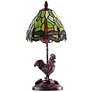 5_Callico Rooster 15" High Antique Bronze Accent Table Lamp more views