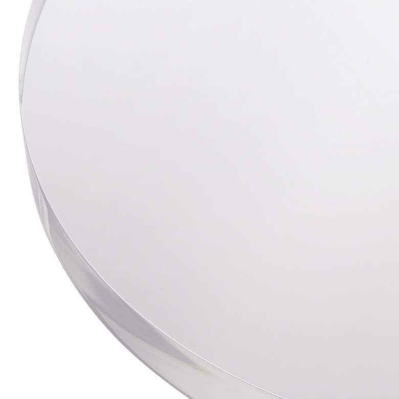 Image 4 Callie 14" Wide Gold and Clear Acrylic Round Side Table more views