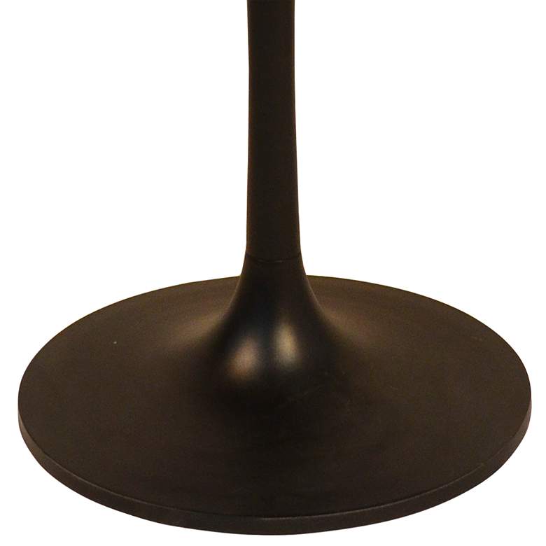 Image 3 Callie 40" Wide Elm Wood and Black Round Tulip Dining Table more views