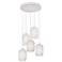 Callie 5 Light Round Pendant - White