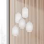 1_Callie 5 Light Round Pendant - White
