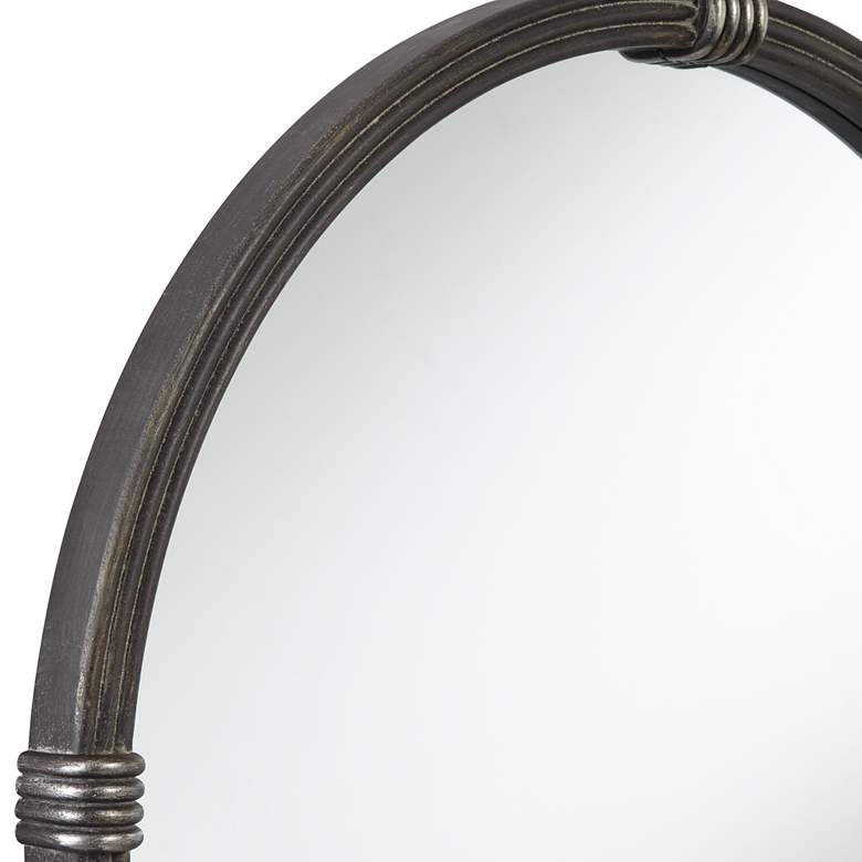 Image 3 Callie Black 32" Round Wall Mirror more views