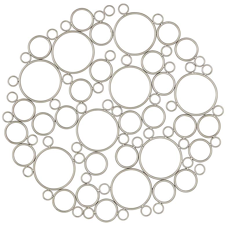 Image 1 Callie Metal Round Bubble 28 inch Wide Wall Plaque
