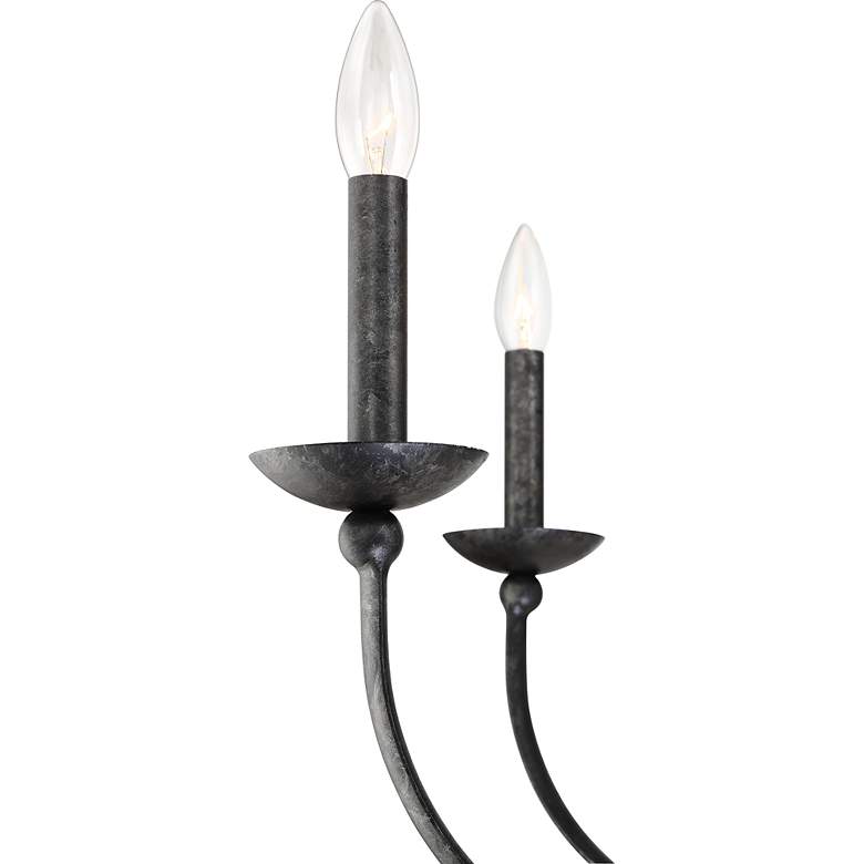 Image 3 Calligraphy 37 1/2" Wide Old Black 6-Light Island Chandelier more views