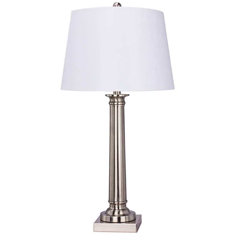 Image 1 Callimont Brushed Steel Metal Table Lamp