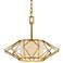Calliope 17 3/4" Wide Rustic Gold Leaf Pendant Light