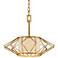 Calliope 17 3/4" Wide Rustic Gold Leaf Pendant Light