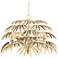 Calliope 32" Wide Coco Cream and Ivory 5-Light Chandelier