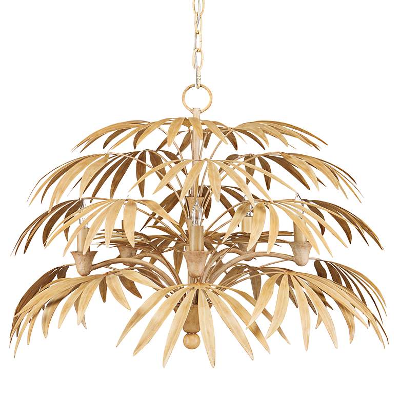 Image 5 Calliope 32" Wide Coco Cream and Ivory 5-Light Chandelier more views
