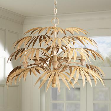 Calliope 32" Wide Coco Cream and Ivory 5-Light Chandelier