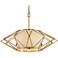 Calliope 34" Wide Rustic Gold Leaf Pendant Light