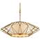 Calliope 42" Wide Rustic Gold Leaf Pendant Light