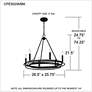6_Calliope 6-Light Matte Black Chandelier more views