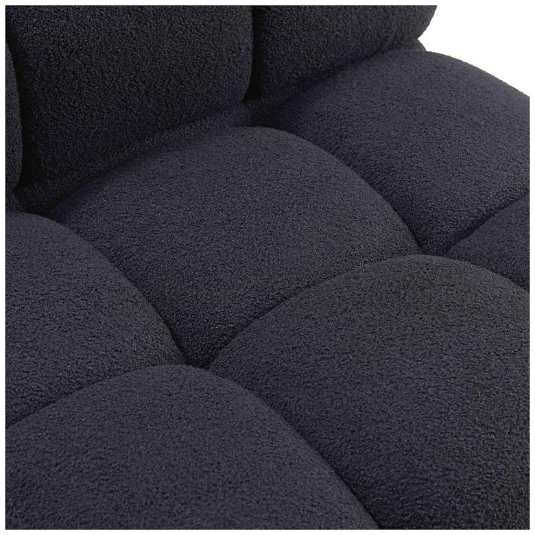 Image 5 Calliope Black Vegan Shearling 6-piece Modular U-Sectional more views
