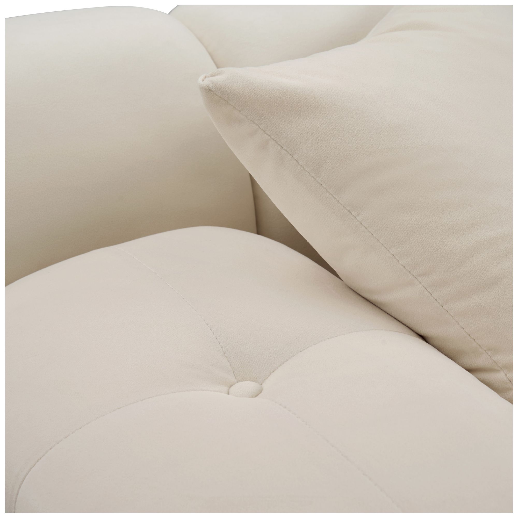 Image 4 Calliope Cream Performance Velvet 4-piece Modular Sectional more views