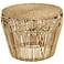 Calliope Natural Round Indoor-Outdoor Accent Table