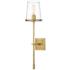 Callista 26" High Rubbed Brass Wall Sconce