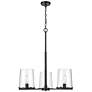 7_Callista 28" Wide Matte Black 3-Light Chandelier more views
