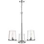 2_Callista 28" Wide Polished Nickel 3-Light Chandelier
