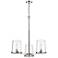 Callista 28" Wide Polished Nickel 3-Light Chandelier