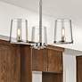1_Callista 28" Wide Polished Nickel 3-Light Chandelier