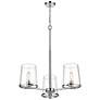 6_Callista 28" Wide Polished Nickel 3-Light Chandelier more views