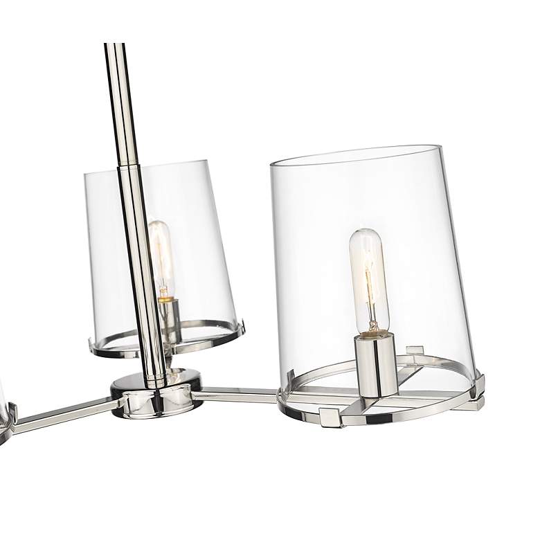 Image 7 Callista 28" Wide Polished Nickel 3-Light Chandelier more views