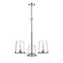 Callista 28" Wide Polished Nickel 3-Light Chandelier