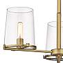 4_Callista 28" Wide Rubbed Brass 3-Light Chandelier more views