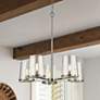 2_Callista 33" Wide Polished Nickel 5-Light Chandelier