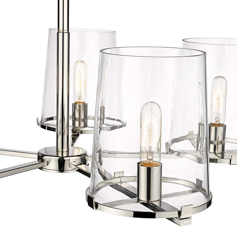 Image 5 Callista 33" Wide Polished Nickel 5-Light Chandelier more views