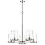 Callista 33" Wide Polished Nickel 5-Light Chandelier in scene